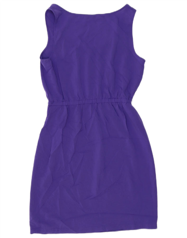 Calvin Klein Womens Sleeveless Sheath Dress US 6 Medium Purple Polyester