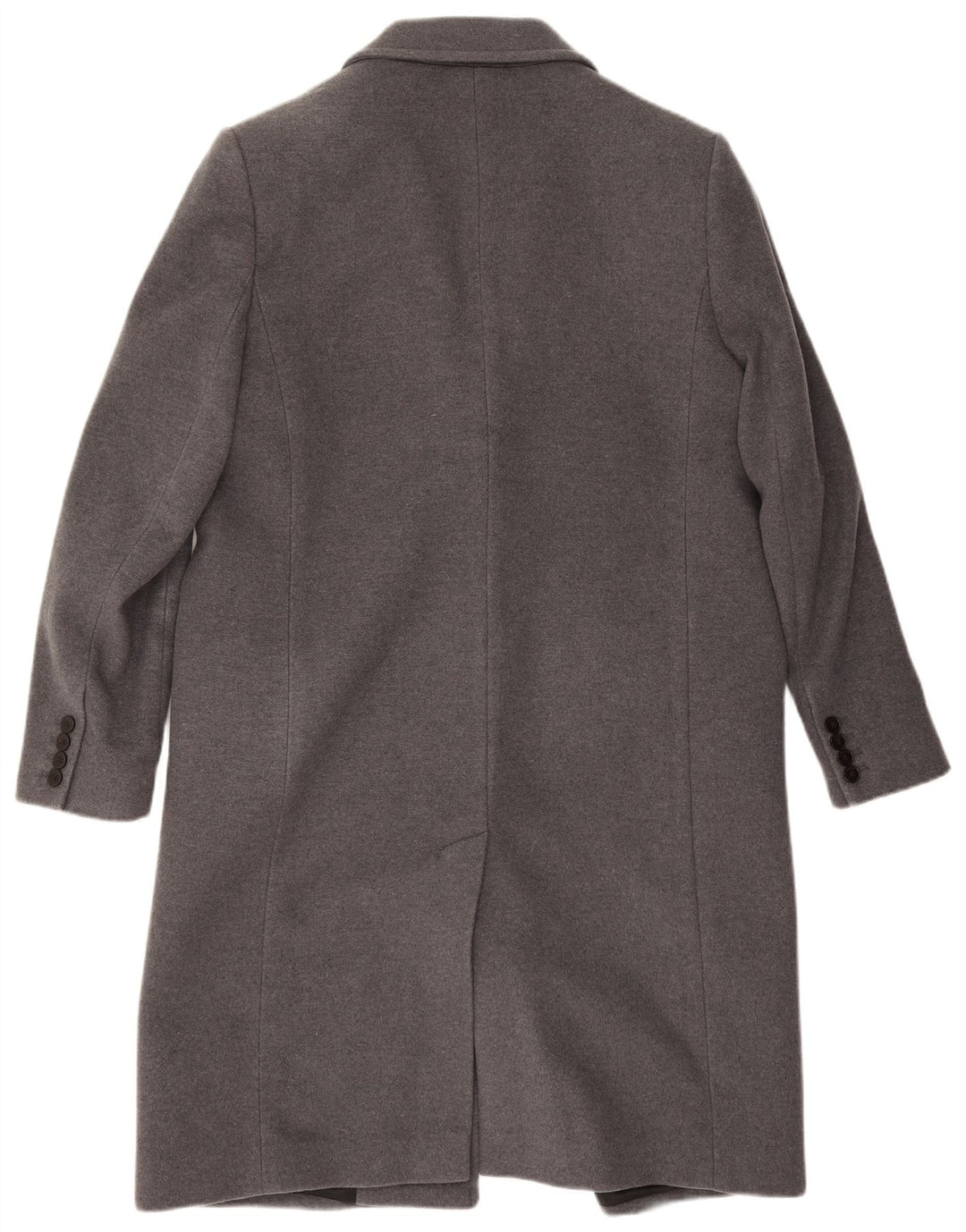 Calvin Klein Womens Overcoat IT 42 Medium Grey Virgin Wool