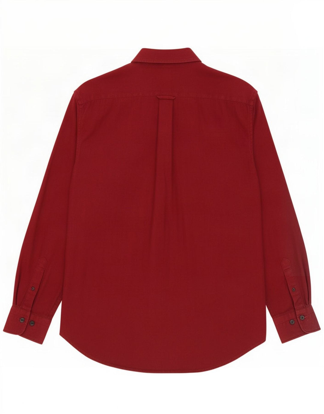 Gant Mens Regular Shirt Medium Burgundy Herringbone Cotton