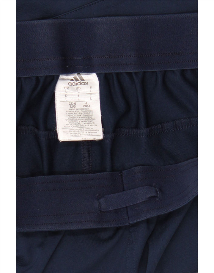 Adidas Mens Climalite Sport Shorts Large Navy Blue Polyester
