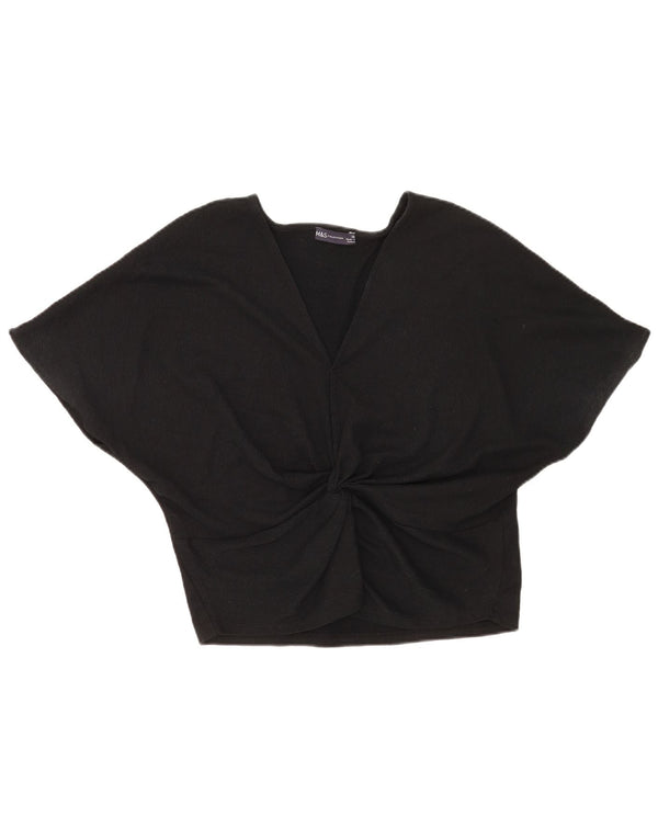 Marks & Spencer Womens Blouse Top UK 16 Large  Black Polyester