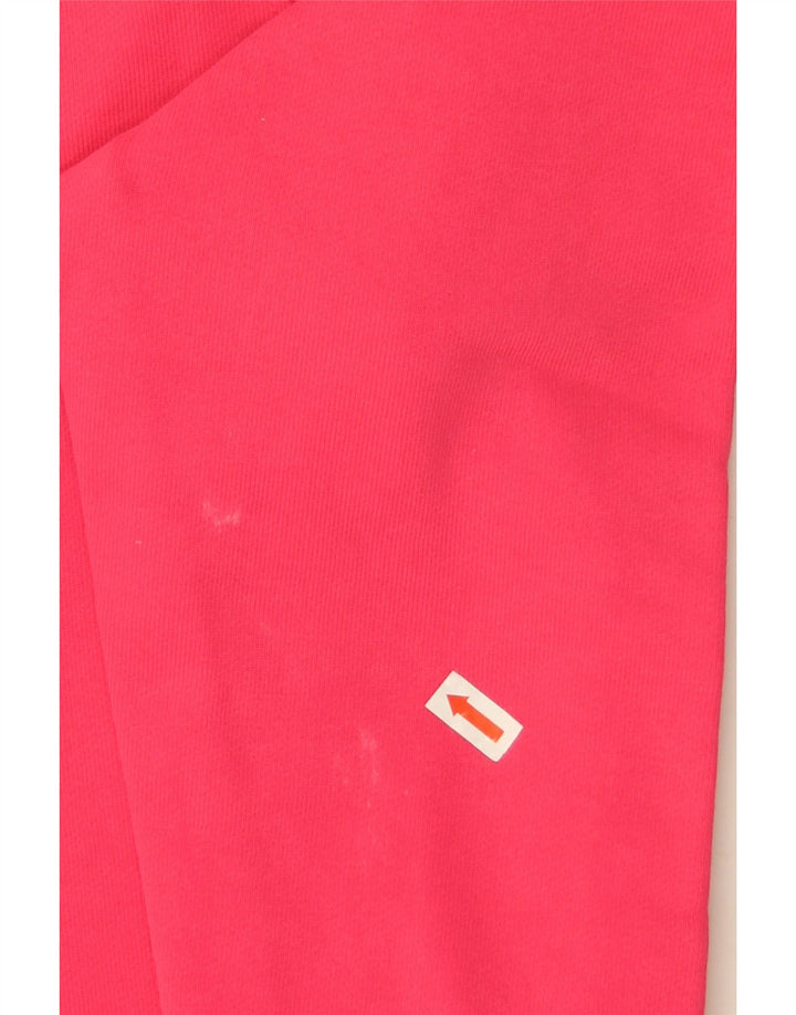 Tommy Hilfiger Womens Graphic Oversized Sweatshirt Jumper UK 10 Small Pink