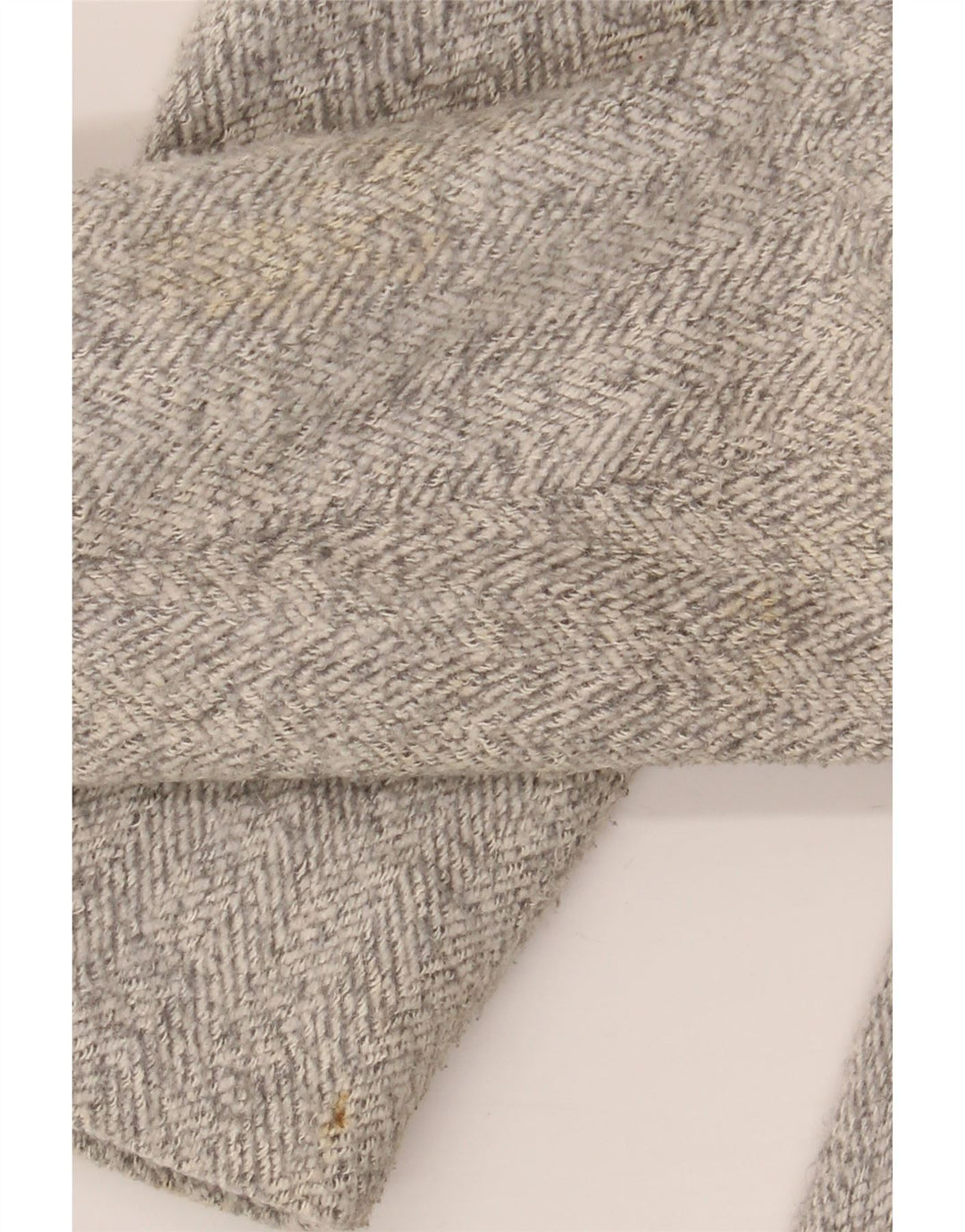 Zara Womens Overcoat UK 12 Medium Beige Herringbone Polyester