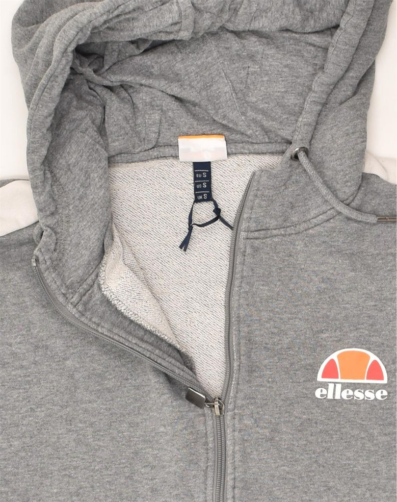 ELLESSE Mens Zip Hoodie Sweater Small Grey Cotton | Vintage Ellesse | Thrift | Second-Hand Ellesse | Used Clothing | Messina Hembry 