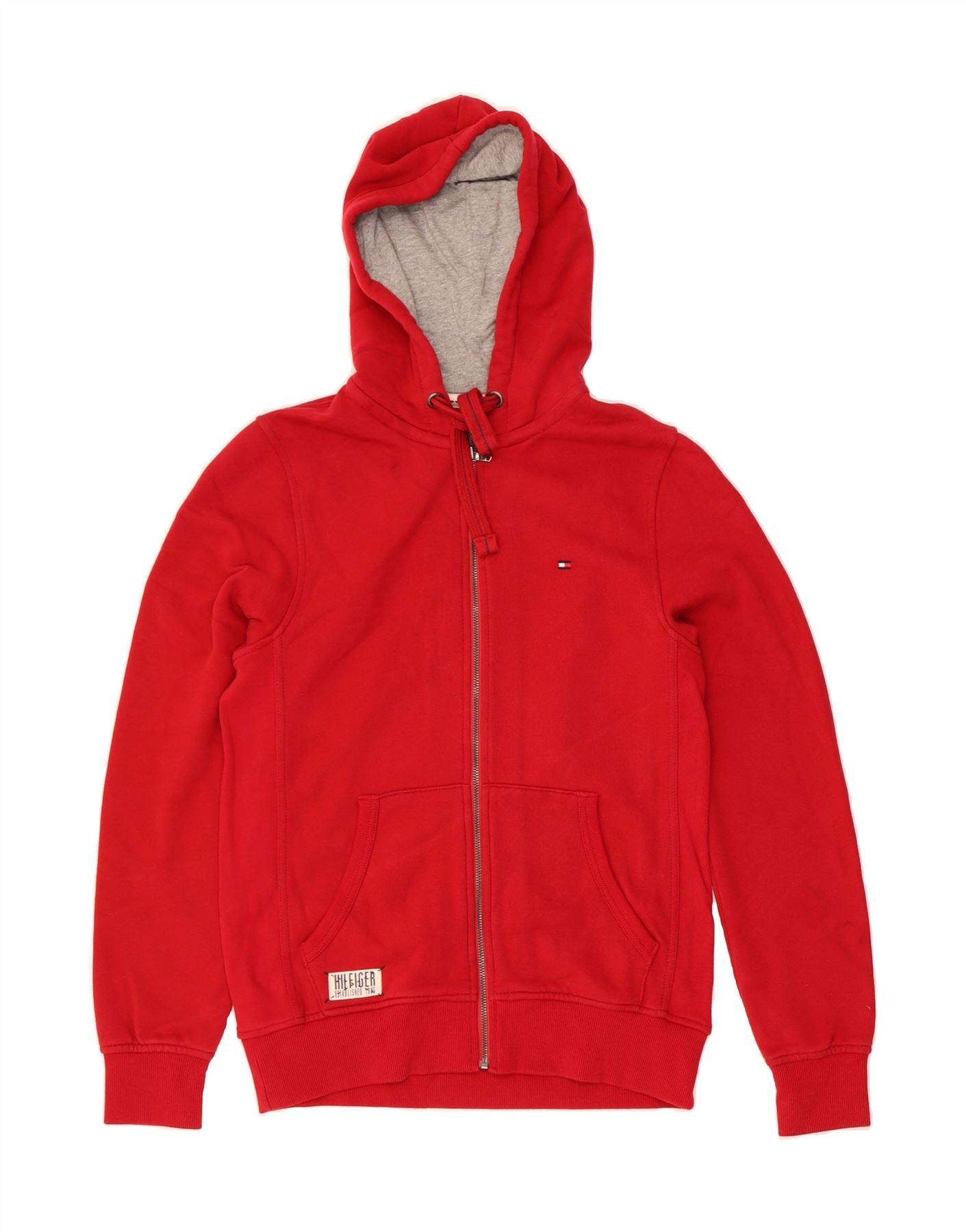 Kapuzenpullover Tommy Hilfiger Sweatjacke Herren Rot Hooded