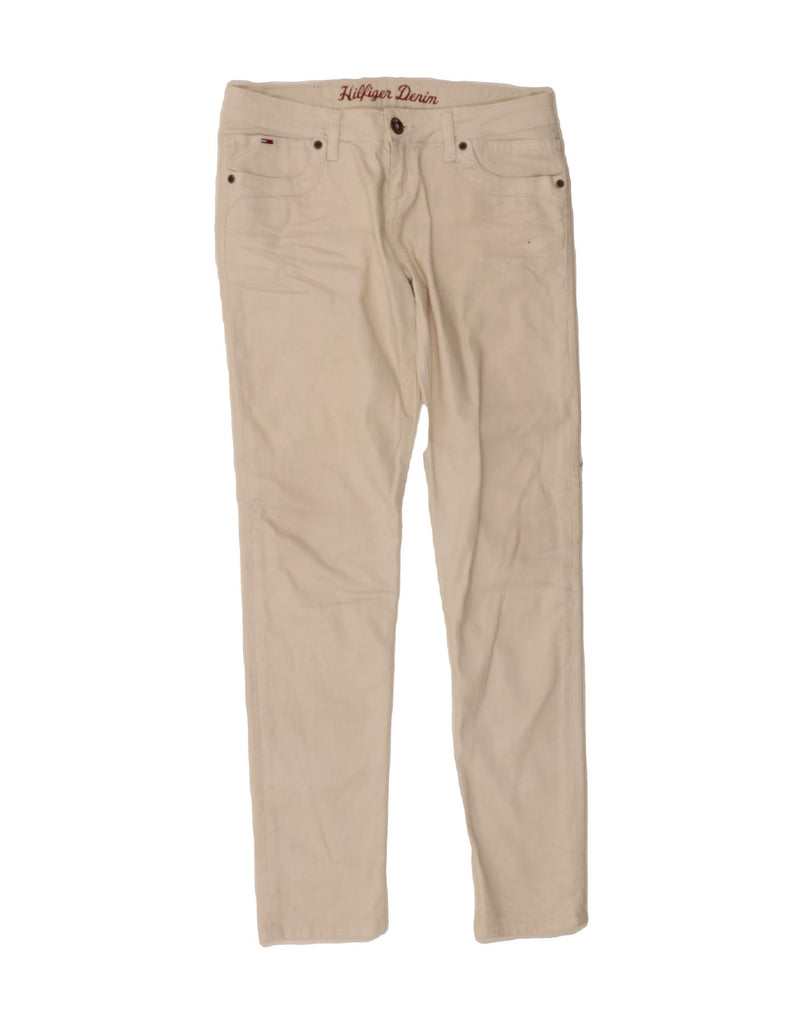 TOMMY HILFIGER Womens Skinny Jeans W29 L32 White Cotton Vintage Tommy Hilfiger and Second-Hand Tommy Hilfiger from Messina Hembry 