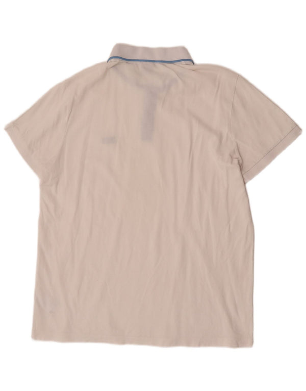 Hugo Boss Mens Polo Shirt 2XL White Cotton