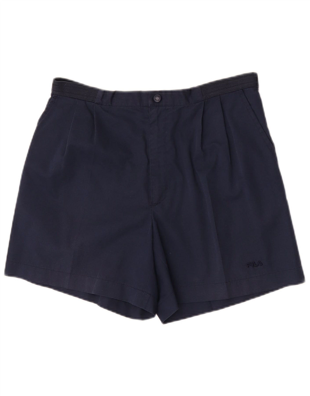 Fila Mens Pegged Chino Shorts IT 48 Medium W32 Navy Blue Polyester