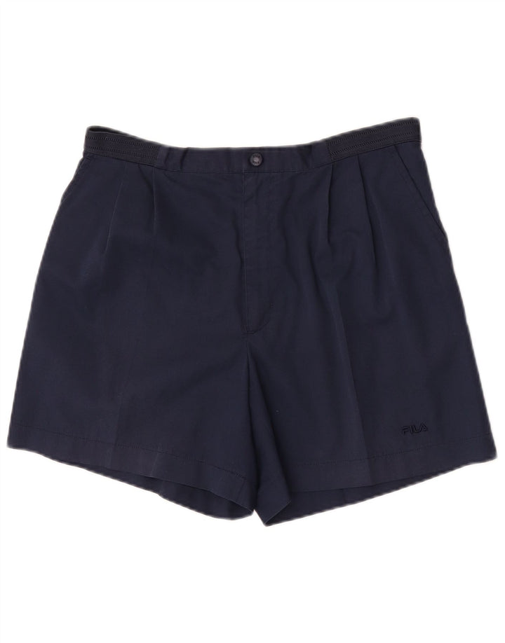 Fila Mens Pegged Chino Shorts IT 48 Medium W32 Navy Blue Polyester