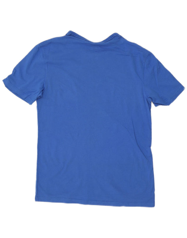 Champion Mens Graphic T-Shirt Top Small Blue Cotton