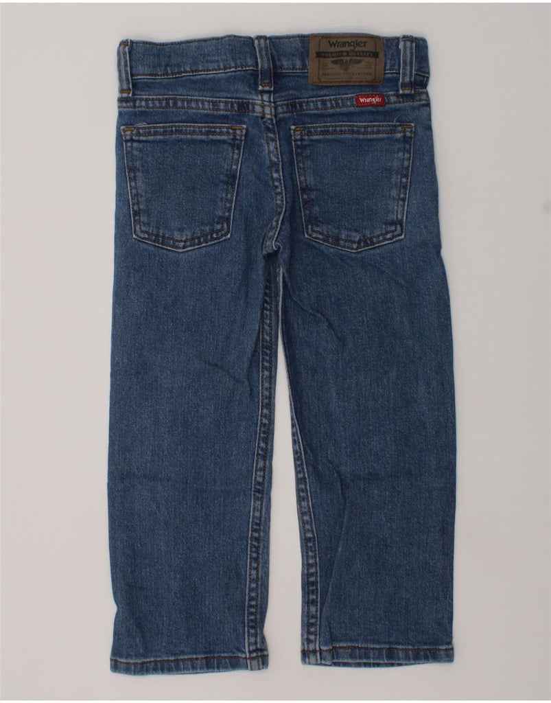 WRANGLER Girls Straight Jeans 3-4 Years W24 L16  Blue Cotton | Vintage Wrangler | Thrift | Second-Hand Wrangler | Used Clothing | Messina Hembry 