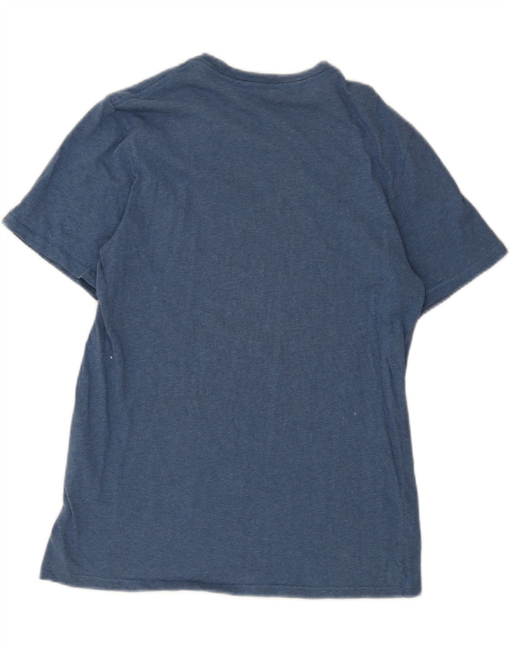 Levi's Womens Graphic T-Shirt Top UK 12 Medium Blue Cotton