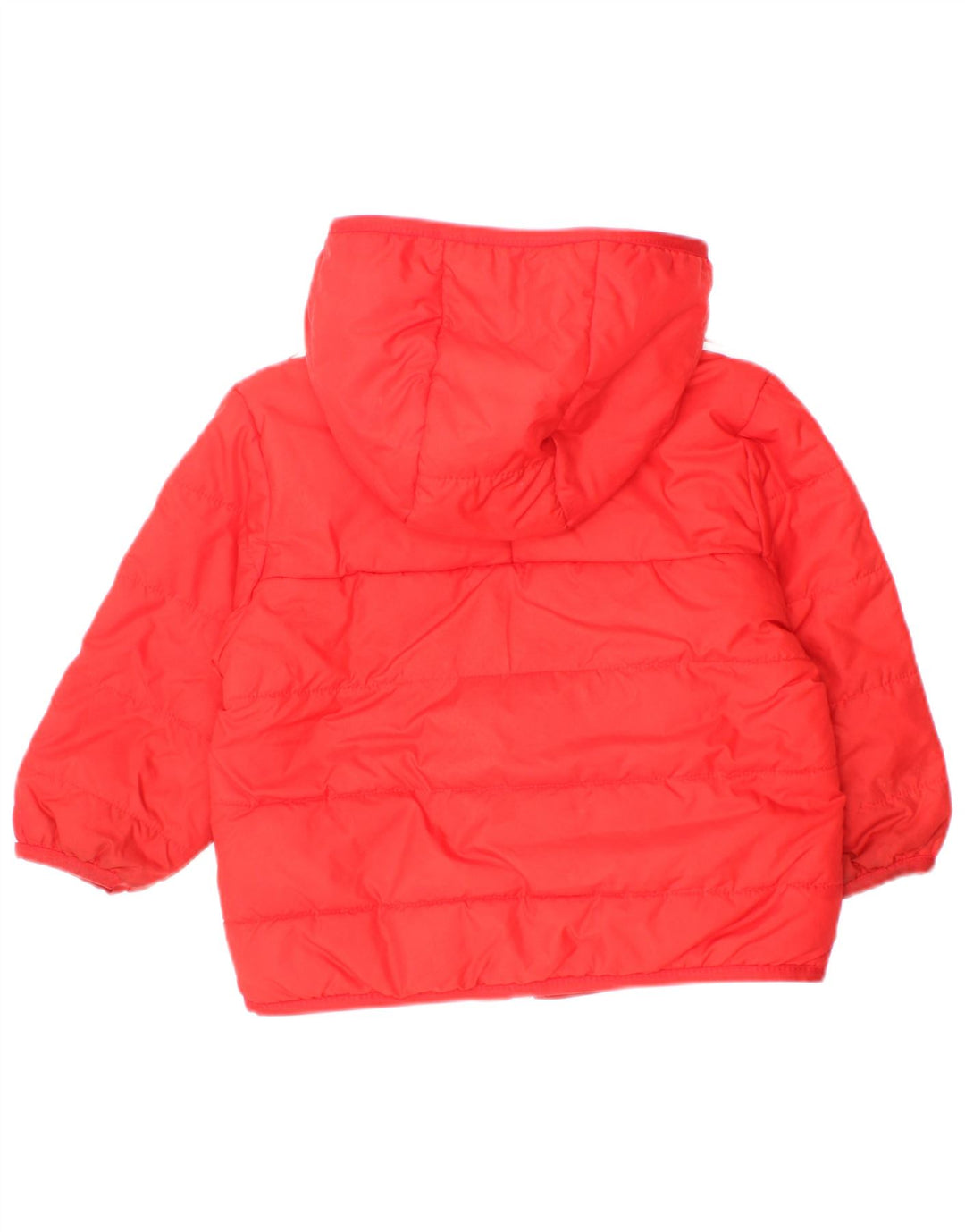 Adidas Baby Boys Hooded Padded Jacket 9-12 Months Red Polyester