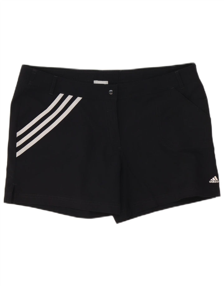 ADIDAS Womens Clima 365 Chino Shorts UK 16 Large W38 Black Polyester