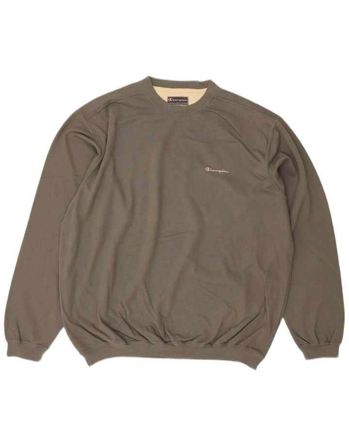 Champion Mens Sweatshirt Jumper 2XL Grey Cotton