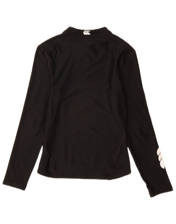 Canterbury Girls Graphic Top Long Sleeve 11-12 Years Medium Black Polyester