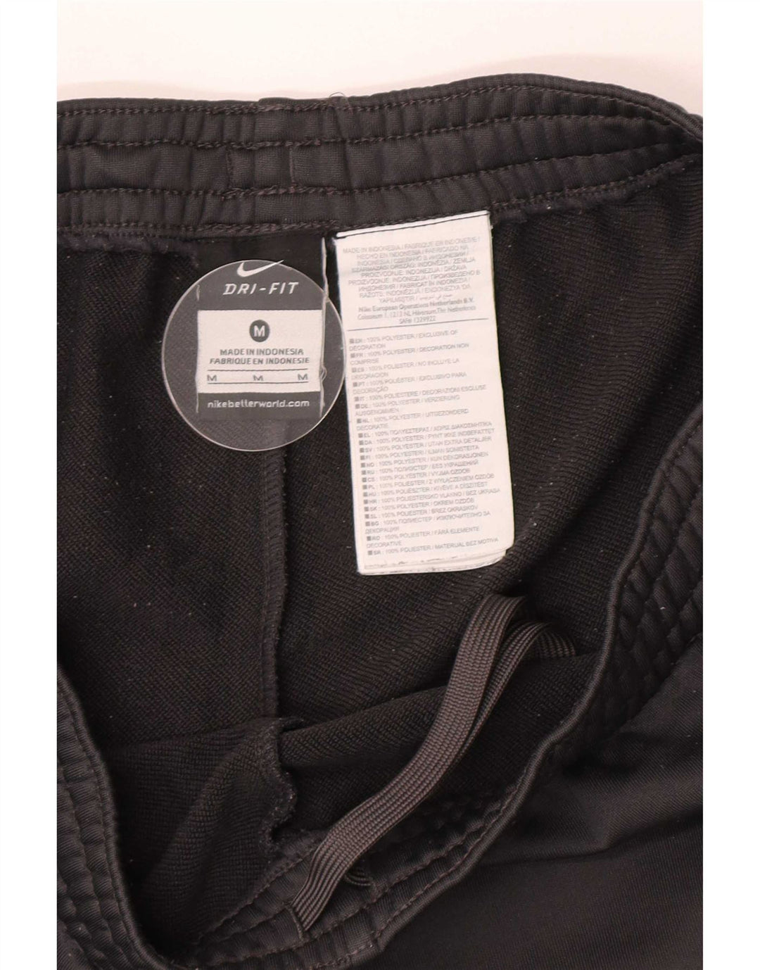 Nike Mens Dri Fit Tracksuit Trousers Medium Grey Polyester
