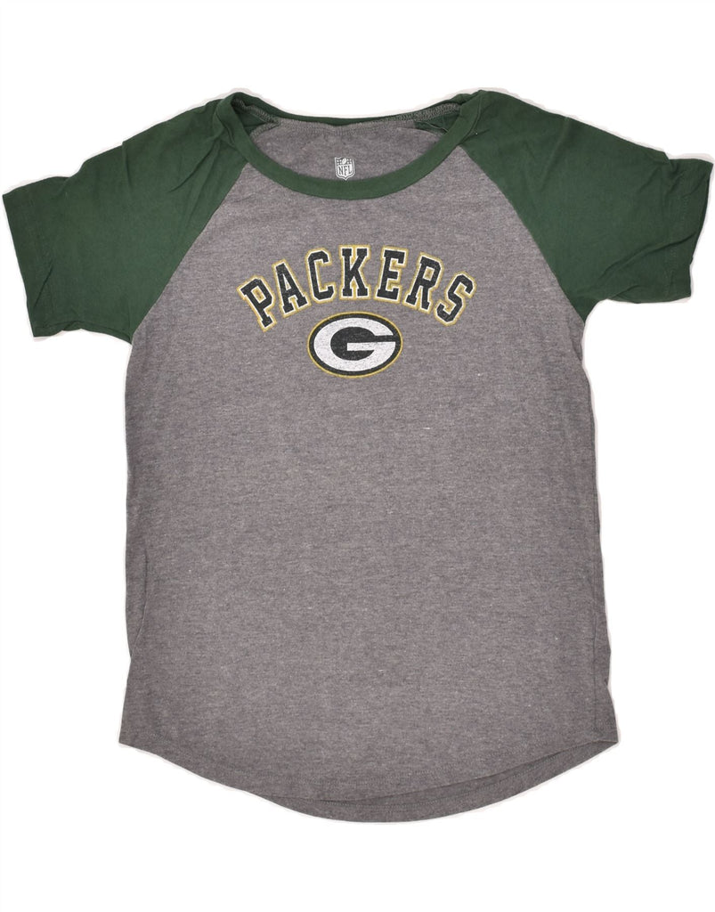 NFL Boys Packers Graphic T-Shirt Top 6-7 Years XL Grey Cotton | Vintage NFL | Thrift | Second-Hand NFL | Used Clothing | Messina Hembry 