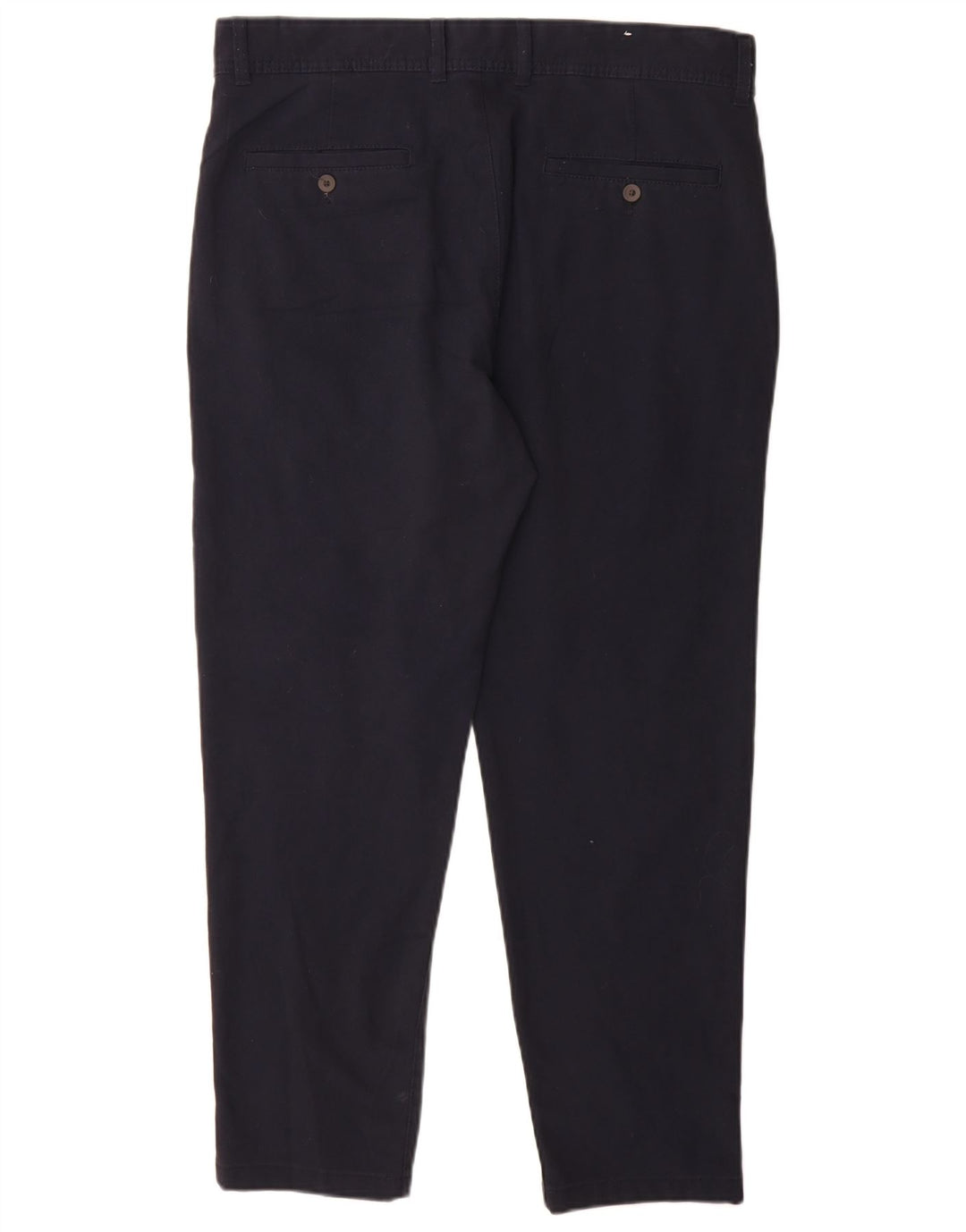 Zara Mens Slim Chino Trousers EU 44 Large W34 L30 Navy Blue Polyester