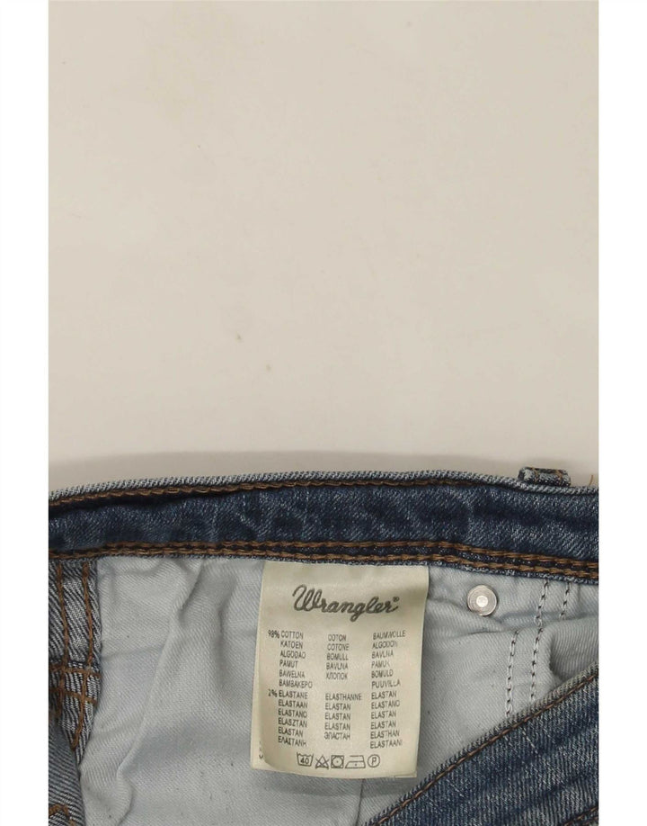 Wrangler Mens Regular Fit Straight Jeans W38 L30 Blue Cotton