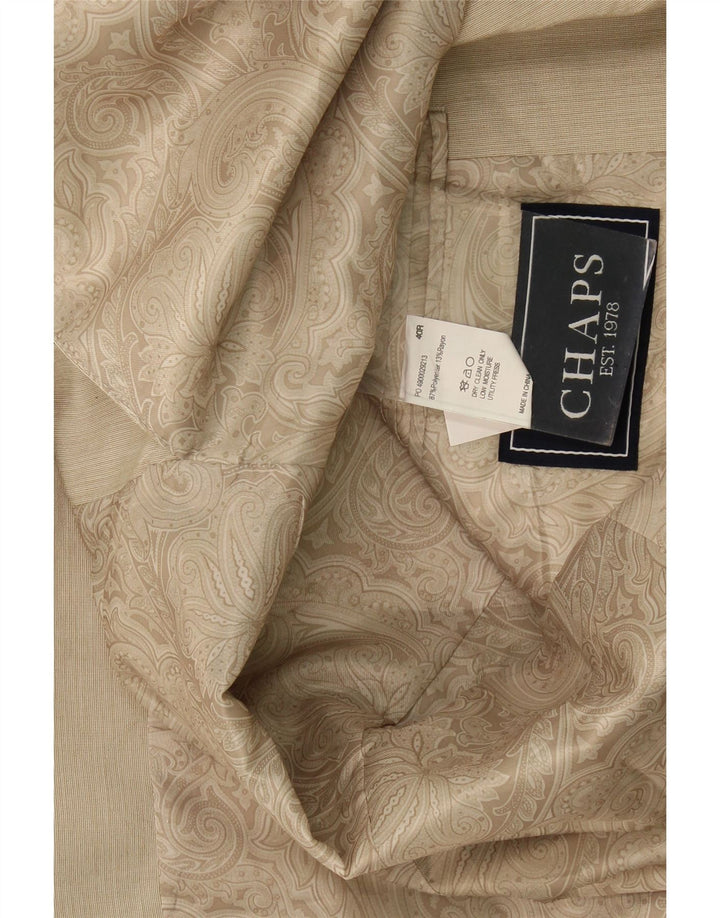 Chaps Mens 2 Button Blazer Jacket UK 40 Large Beige Polyester