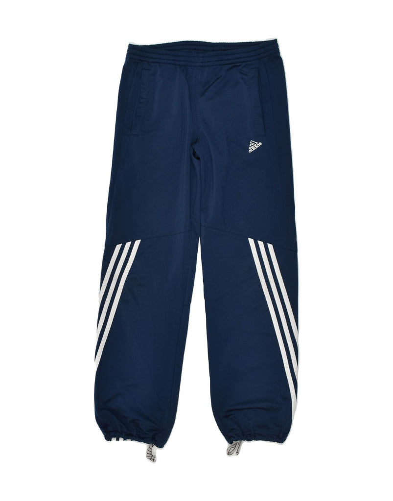 ADIDAS Boys Tracksuit Trousers Joggers 11-12 Years Navy Blue Polyester | Vintage Adidas | Thrift | Second-Hand Adidas | Used Clothing | Messina Hembry 