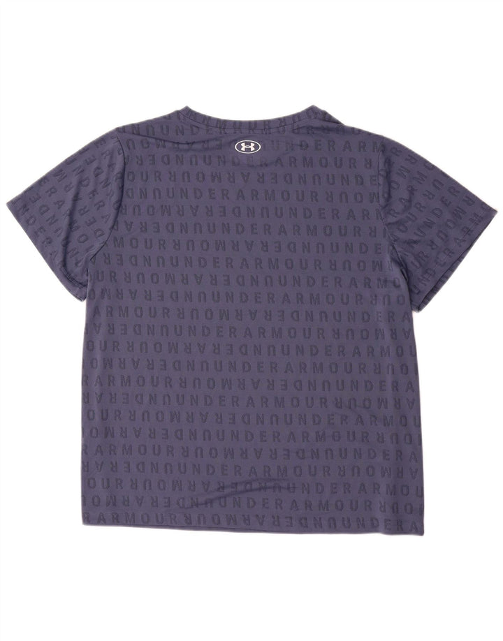 Under Armour Mens Graphic T-Shirt Top 2XL Navy Blue Polyester