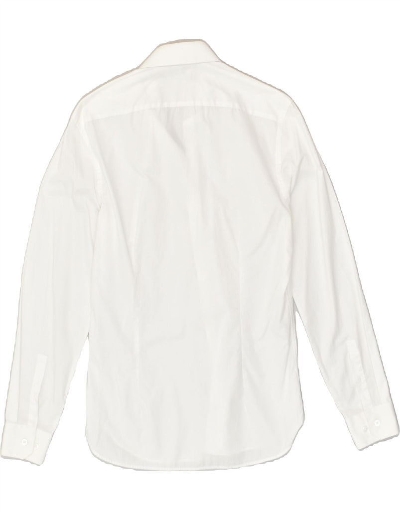 DKNY Mens Shirt Size 15 Medium White Cotton | Vintage Dkny | Thrift | Second-Hand Dkny | Used Clothing | Messina Hembry 