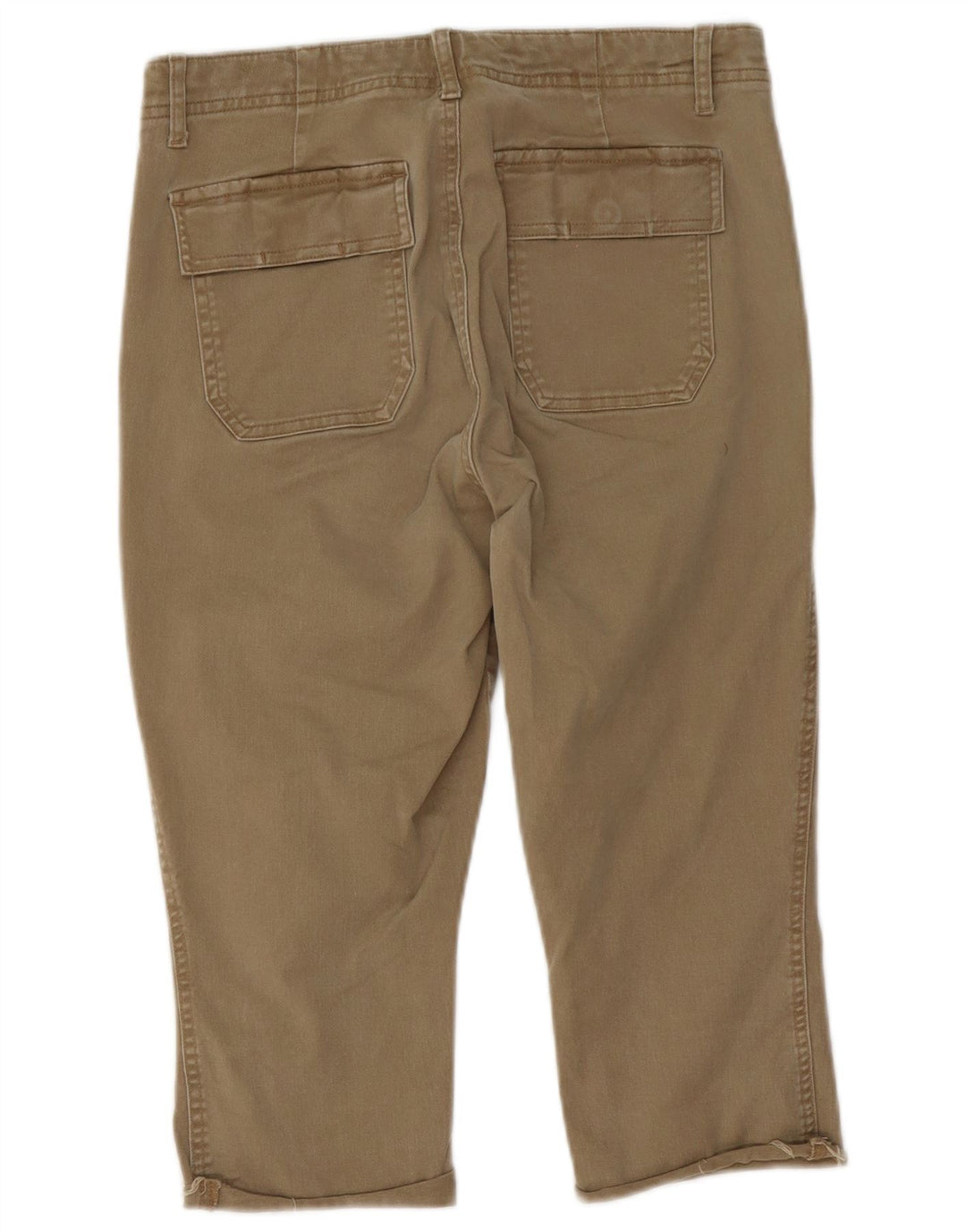 Gap Womens Capri Trousers US 8 Medium W30 L17 Khaki Cotton