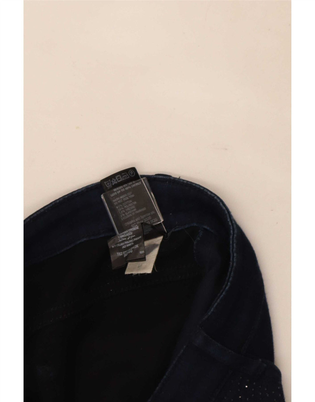 Marks & Spencer Womens Straight Jeans UK 10 Small W27 L30 Navy Blue