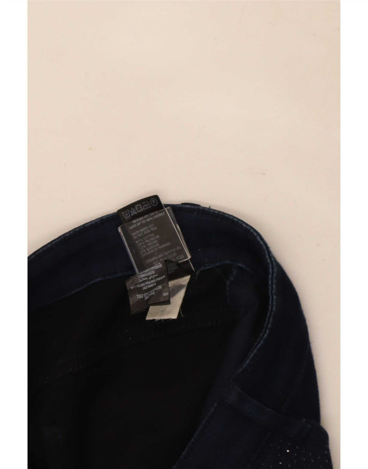 Marks & Spencer Womens Straight Jeans UK 10 Small W27 L30 Navy Blue