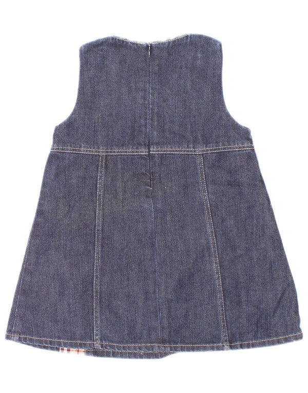 Burberry Baby Girls Sleeveless Denim Dress 6-9 Months Blue Cotton
