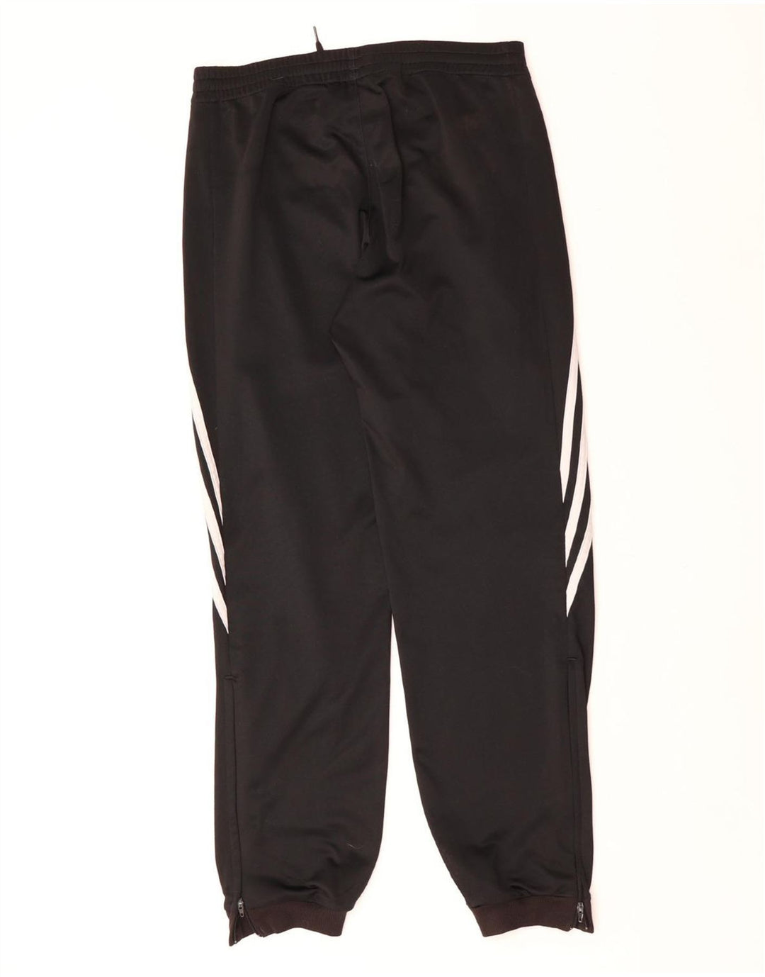 ADIDAS Mens Tracksuit Trousers Joggers Small Black Polyester