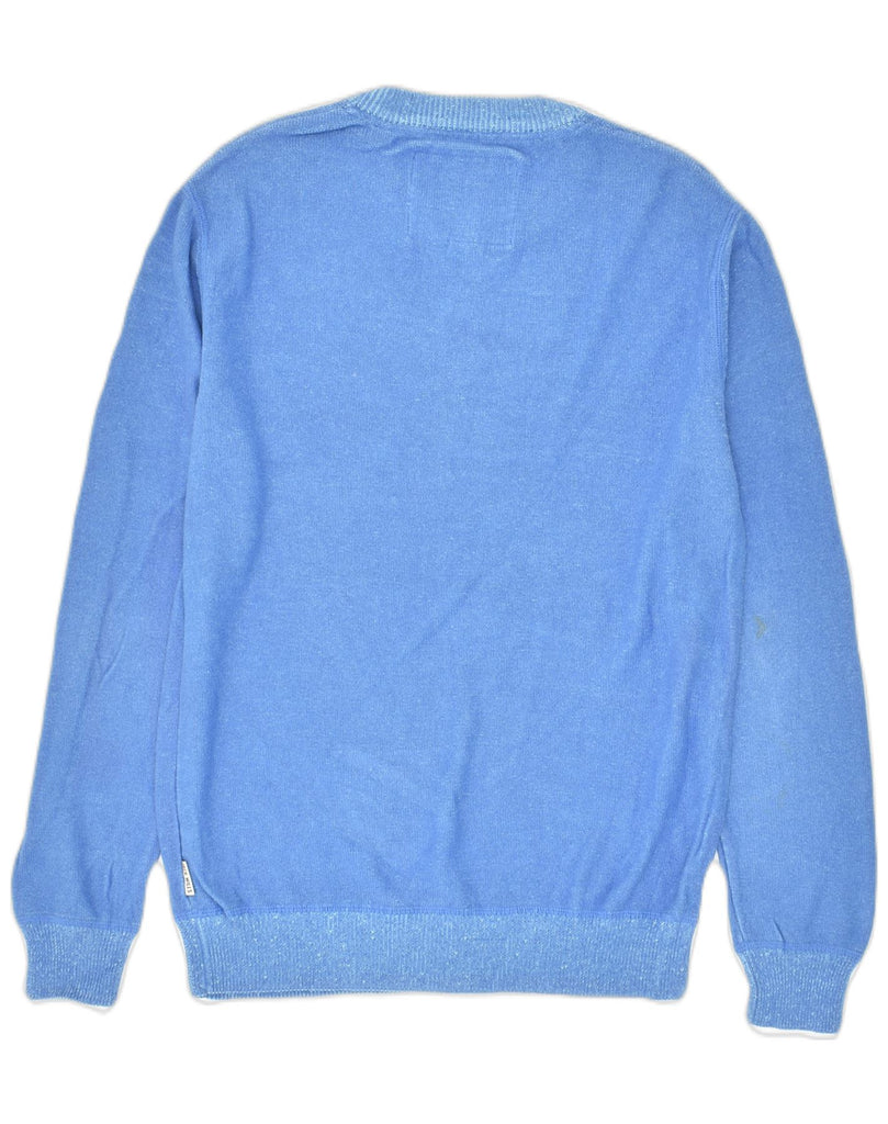 JACK WILLS Mens Crew Neck Jumper Sweater Small Blue Cotton | Vintage Jack Wills | Thrift | Second-Hand Jack Wills | Used Clothing | Messina Hembry 