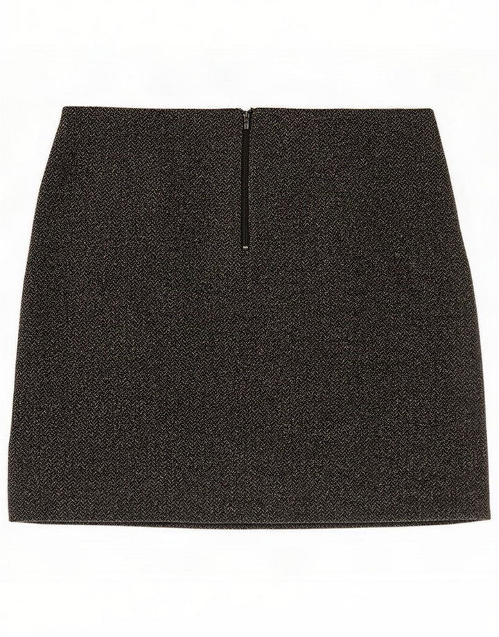Vintage Womens Mini Skirt Large W34 Grey