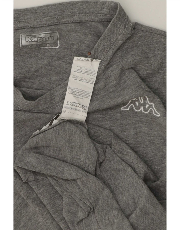 Kappa Mens T-Shirt Top Large Grey Cotton
