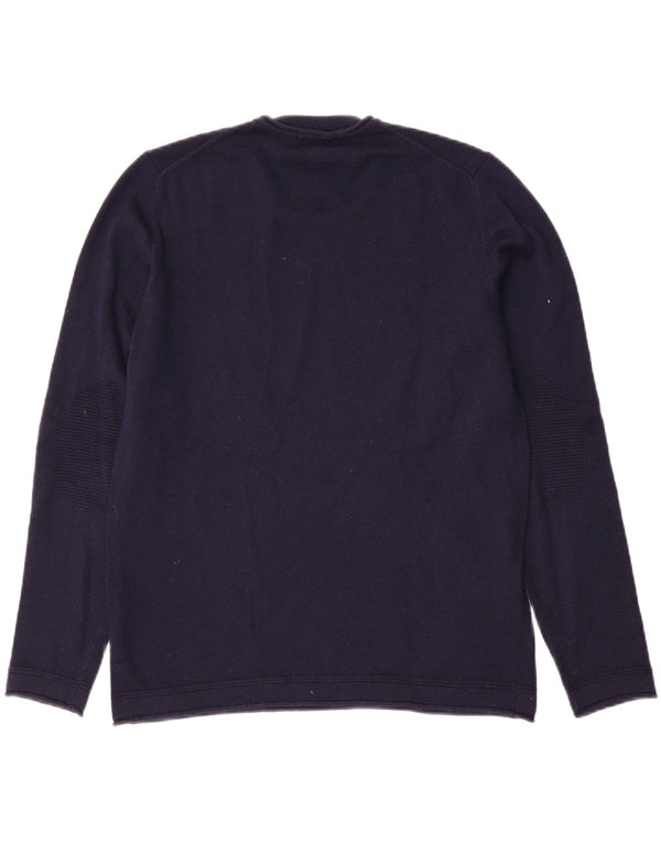 Liu Jo Mens Crew Neck Jumper Sweater Small Navy Blue