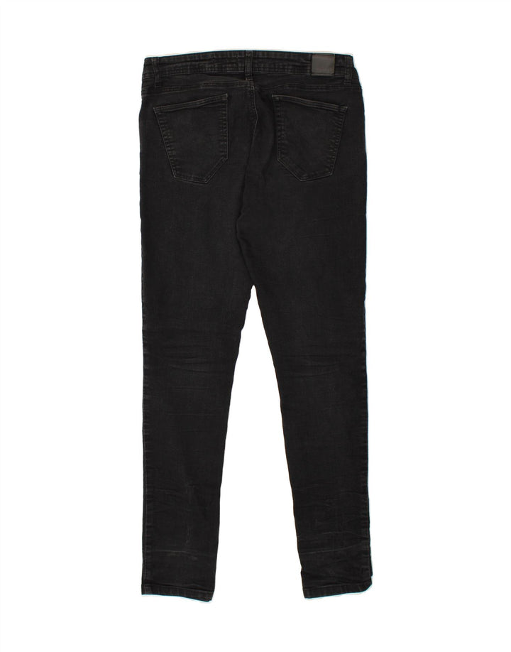 BENCH Womens Skinny Jeans W34 L34 Black Cotton