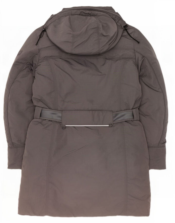 PEUTEREY Womens Hooded Padded Coat IT 48 XL Grey Polyamide