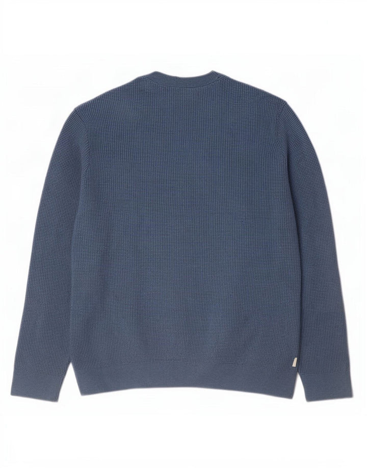 Marks & Spencer Mens Crew Neck Jumper Sweater XL Blue Polyester