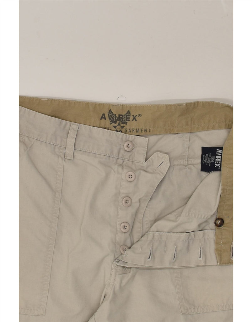 AVIREX Mens Straight Casual Trousers W33 L30 Grey Cotton | Vintage Avirex | Thrift | Second-Hand Avirex | Used Clothing | Messina Hembry 