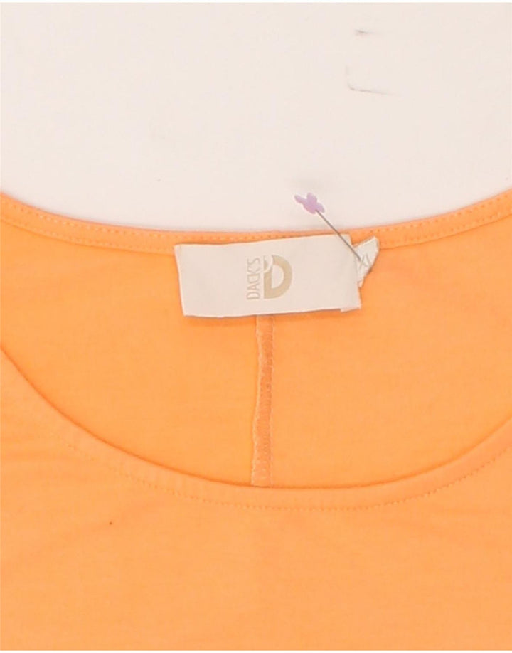 DACK'S Womens Long Sleeve Blouse Top UK 18 XL Orange Viscose Vintage Dack's and Second-Hand Dack's from Messina Hembry 