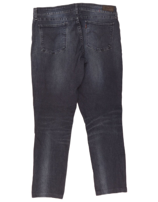 Levi's Womens Demi Curve Modern Rise Skinny Jeans W32 L34 Navy Blue Cotton