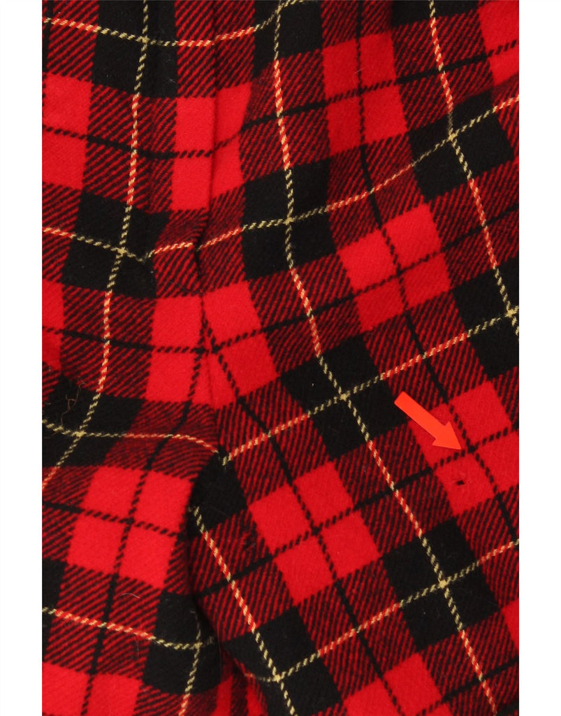 PENDLETON Womens High Waist Chino Shorts US 2 XS W24  Red Plaid Wool Vintage Pendleton and Second-Hand Pendleton from Messina Hembry 