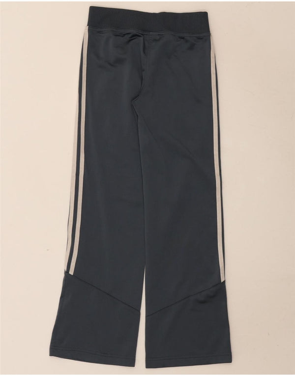Adidas Girls Loose Fit Tracksuit Trousers Joggers 9-10 Years Grey Polyester