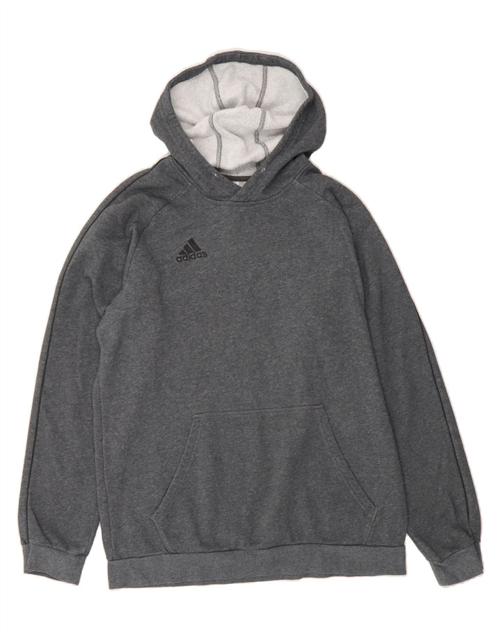 ADIDAS Mens Hoodie Jumper Large Grey Vintage Adidas and Second-Hand Adidas from Messina Hembry 