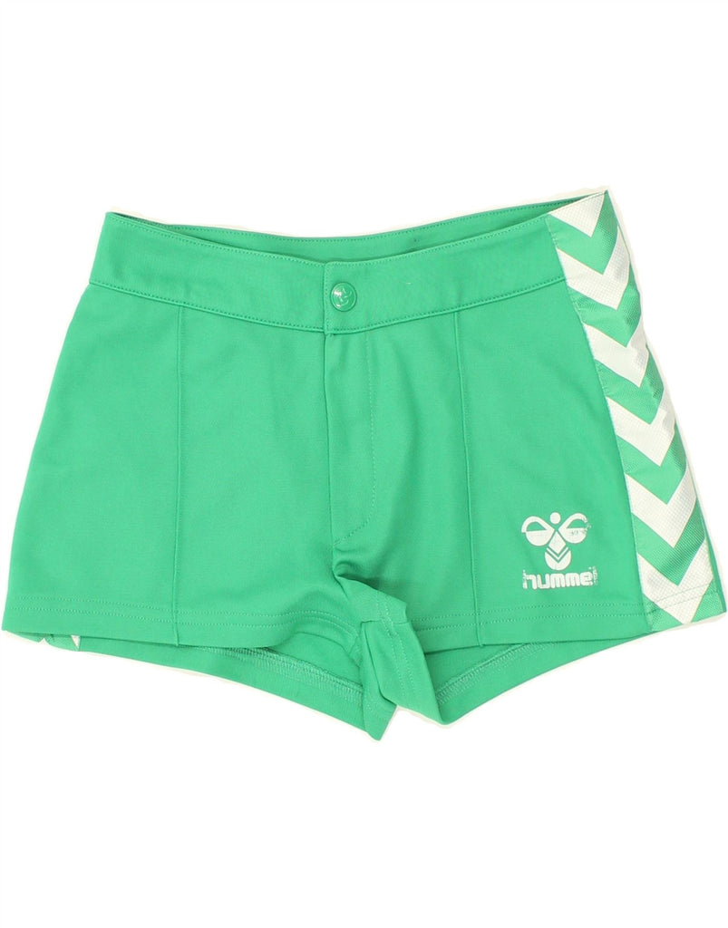 HUMMEL Womens Sport Shorts UK 6 XS Green | Vintage Hummel | Thrift | Second-Hand Hummel | Used Clothing | Messina Hembry 