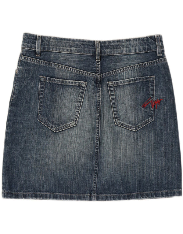 Tommy Hilfiger Womens Mini Denim Skirt US 10 Large W32  Blue Cotton