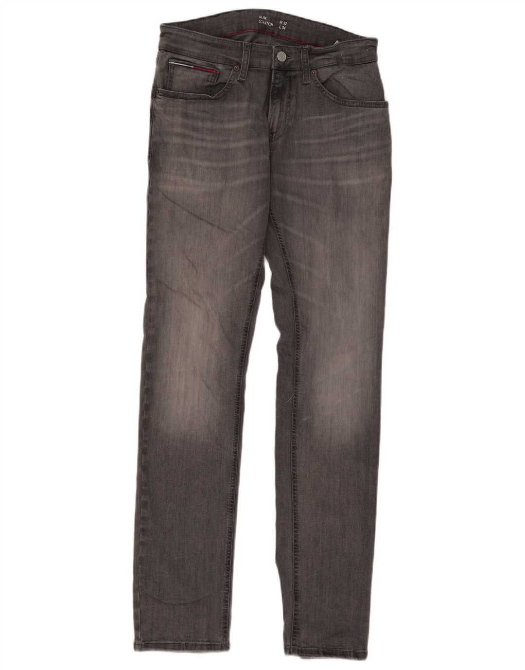 Tommy Hilfiger Womens Scanton Slim Jeans W32 L34 Grey Cotton
