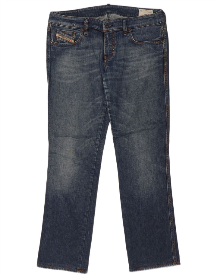 Diesel Womens Lhela Straight Jeans W32 L32 Blue Cotton